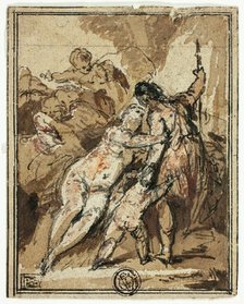 Venus Trying to Retain Adonis, n.d. Creator: Jacob de Wit.