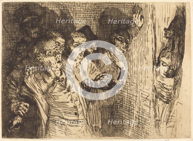 Black Cat (Le chat noir). Creator: Alphonse Legros.