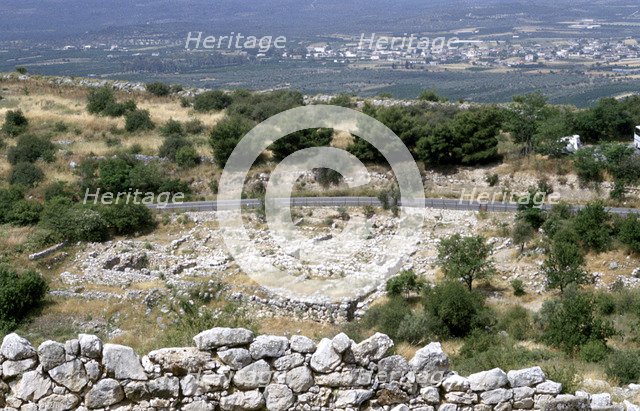 Ruins of the prehistoric Greek city of Mycenae. Artist: Unknown