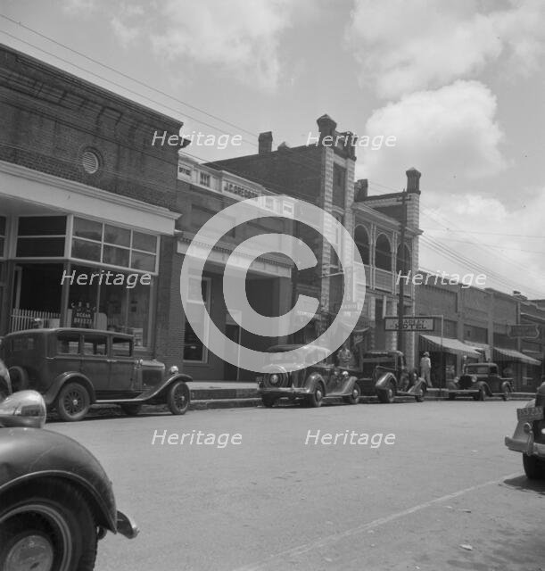 Fayetteville Street in Siler City, North Carolina, 1939. Creator: Dorothea Lange.