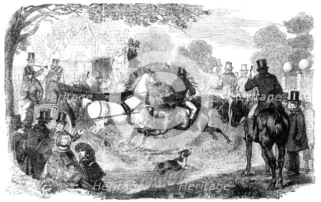 Epsom Races: "Going to the Derby", 1856.  Creator: Unknown.