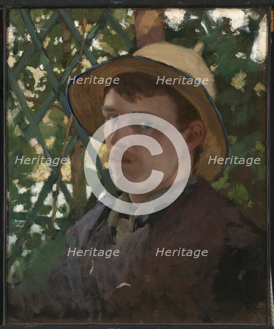 Self-Portrait at Montigny, 1876. Creator: Will H. Low.