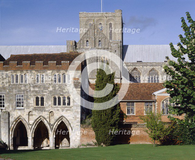 Deanery and Cathedral, Winchester, Hampshire, 2006. Creator: John Critchley.