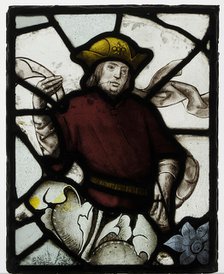Panel with Prophet from a Tree of Jesse Window, British, ca. 1500. Creator: Unknown.