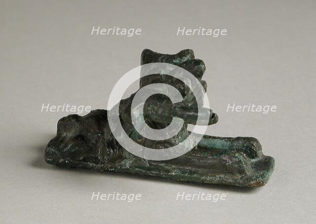 Reclining Lion or Cat with Prey, Roman Period (100-395 CE) or modern. Creator: Unknown.