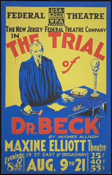 The Trial of Dr. Beck, New York, [1935]. Creator: Unknown.