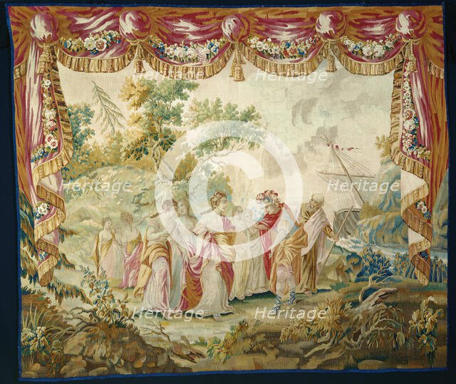 The Arrival of Telemachus on Calypso's Island, from The Story of Telemachus, France, after 1776. Creator: Unknown.