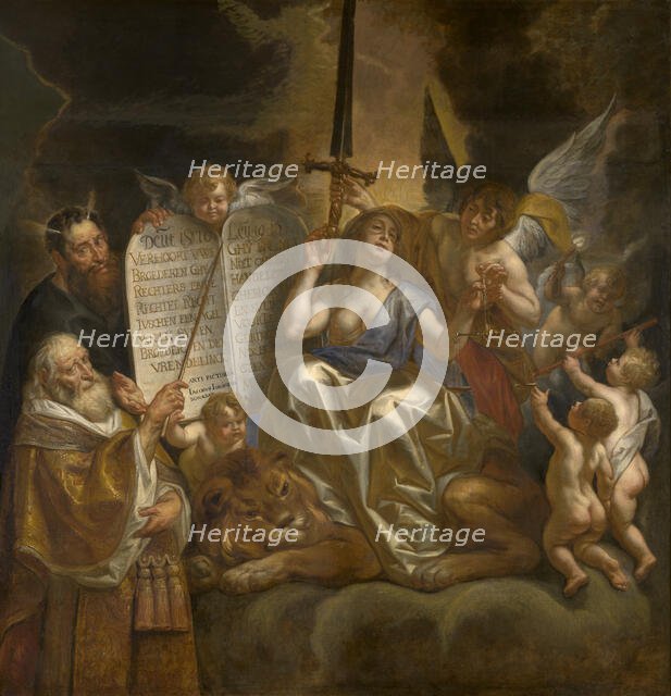 Human Law Founded on the Divine Justice, 1665. Creator: Jordaens, Jacob (1593-1678).