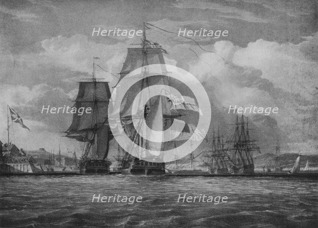 'The Shannon and the Chesapeake', c1814. Artist: John Christian Schetky.