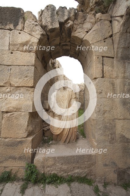 The theatre at Bulla Regia, Tunisia. Artist: Samuel Magal