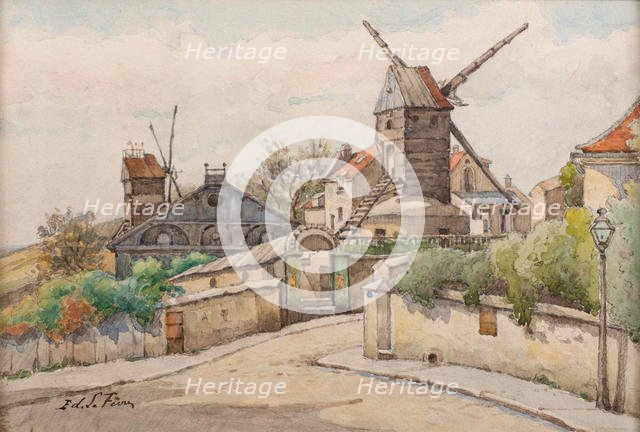 Le Moulin de la Galette, c. 1895. Creator: Lefèvre, Edouard (1842-1923).