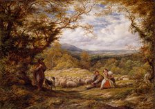 The Sheep Drive, 1863. Creator: John Linnell the Elder.