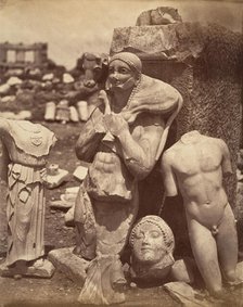 The Calf-Bearer and the Kritios Boy Shortly After Exhumation on the Acropolis; Danse..., ca. 1865. Creator: Unknown.