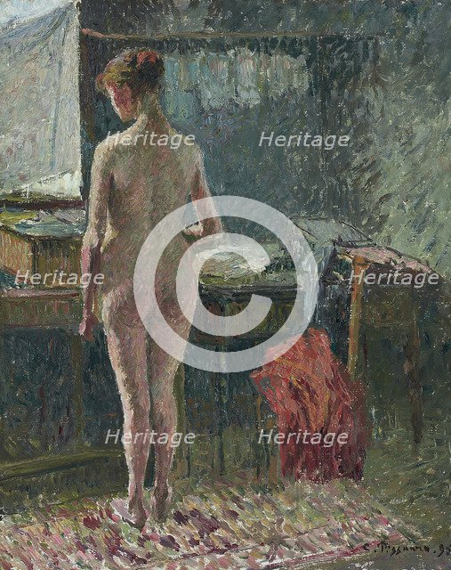 Nude woman in interior, 1895.