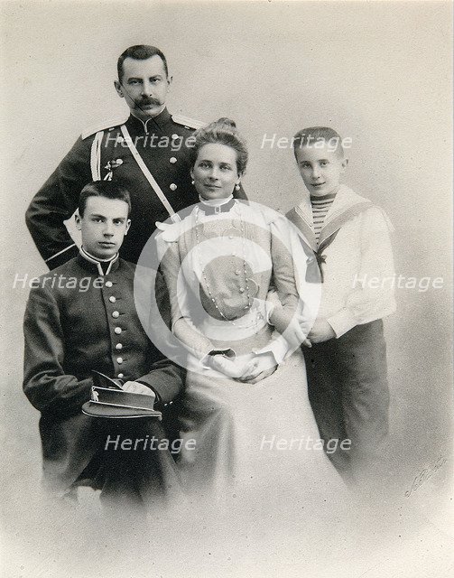 Portrait of the family of Princess Zinaida Yusupova, c1900. Artist: A Pasetti