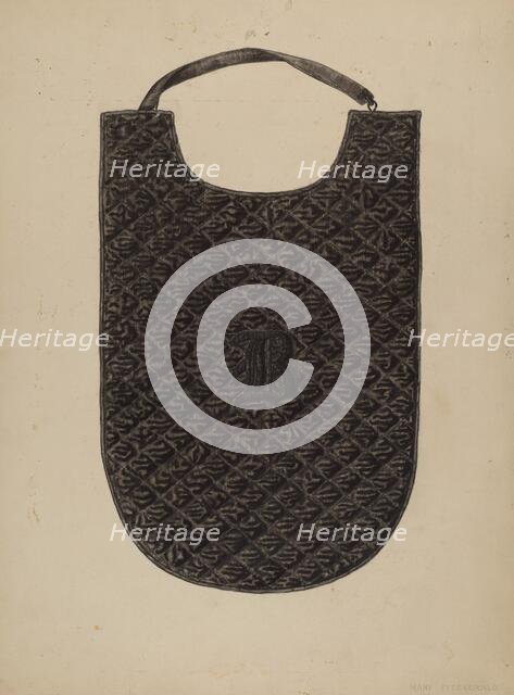 Quilted Chest Protection, c. 1940. Creator: Mary Fitzgerald.