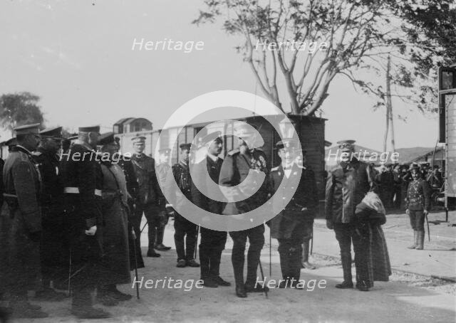 Czar Ferdinand going to front, 1912. Creator: Bain News Service.