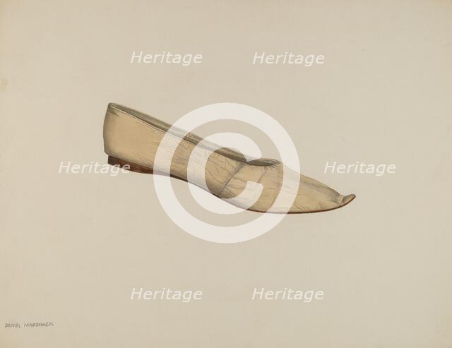 Slipper, 1935/1942. Creator: Daniel Marshack.
