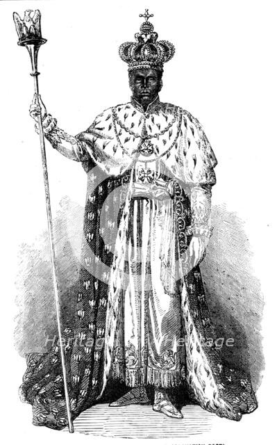 Faustin, Emperor of Hayti, in his Coronation Robes, 1856.  Creator: Unknown.