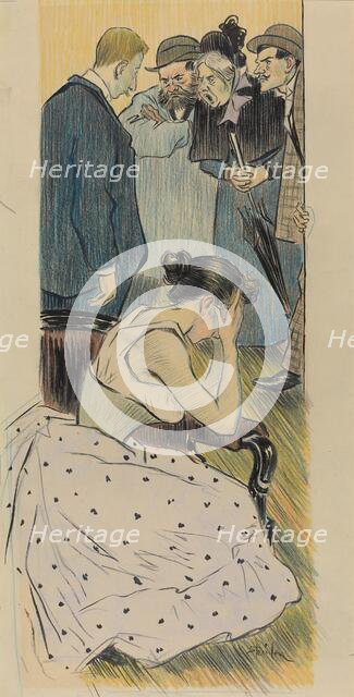 Sa famille (chanson), 1893. Creator: Theophile Alexandre Steinlen.