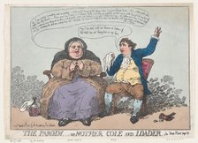 The Parody, or Mother Cole and Loader, April 10, 1784., April 10, 1784. Creator: Thomas Rowlandson.