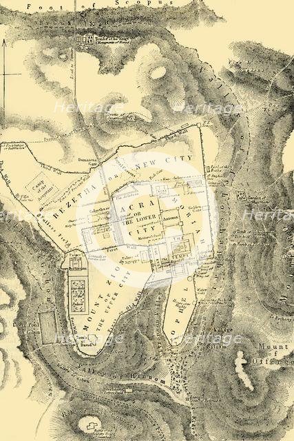 'Plan of Jerusalem in the First Christian Century', 1890.   Creator: Unknown.