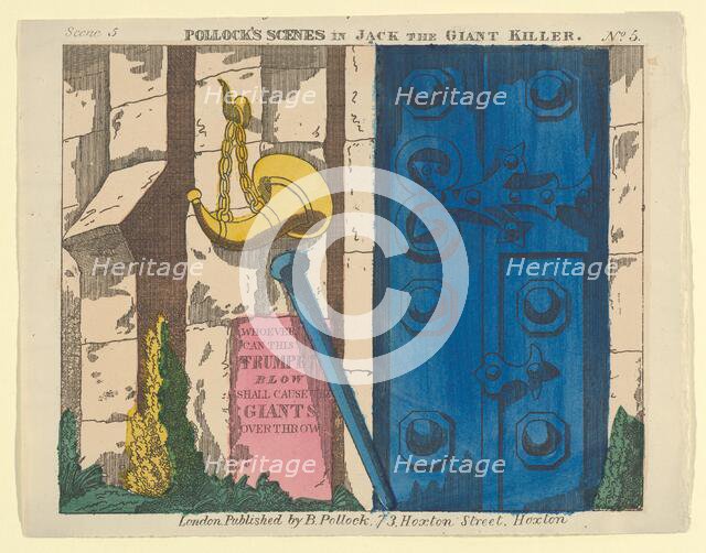 Scene 5, from Jack the Giant Killer, Scenes for a Toy Theater, 1870-90. Creator: Benjamin Pollock.