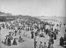 'Beach at Atlantic City, New Jersey', c1897. Creator: Unknown.
