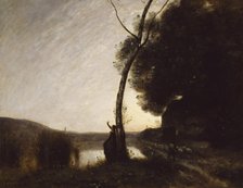 The Evening Star, 1864. Creator: Jean-Baptiste-Camille Corot.