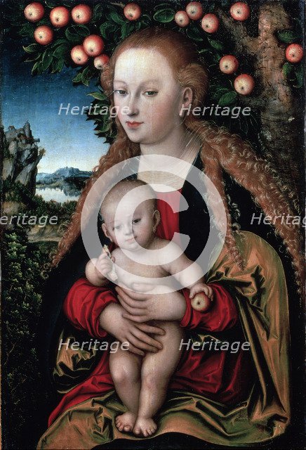 'The Virgin and Child under an Apple Tree', c1525.