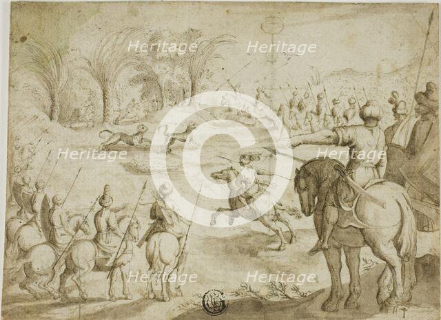 Leopard Hunt in Persia, n.d. Creator: Unknown.