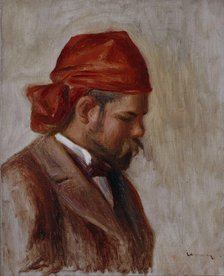 Portrait d'Ambroise Vollard au foulard rouge, between 1899 and 1906. Creator: Pierre-Auguste Renoir.