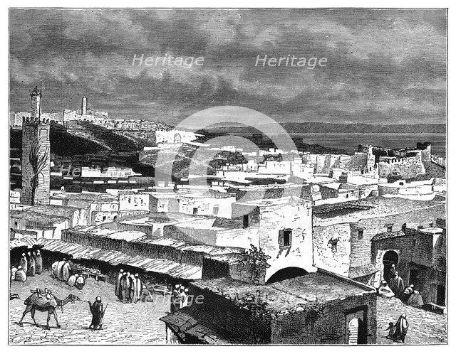 View of Tangier, Morocco, from the landward side, c1890. Artist: Unknown