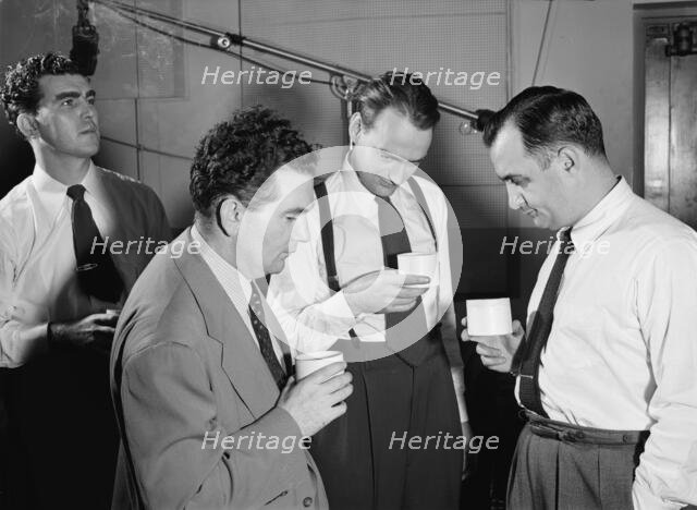 Portrait of Morty Palitz, Jack Hotop, Joe Mooney, and Andy Fitzgerald..., N.Y., ca. Dec. 1946. Creator: William Paul Gottlieb.
