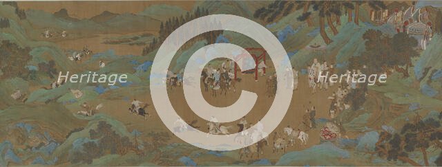 The Shanglin Park: Imperial Hunt, Ming or Qing dynasty, 17th century. Creator: Unknown.