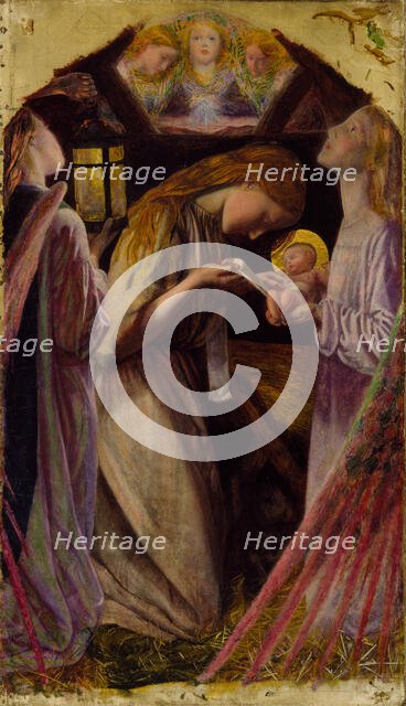 The Nativity, 1858. Creator: Arthur Hughes.