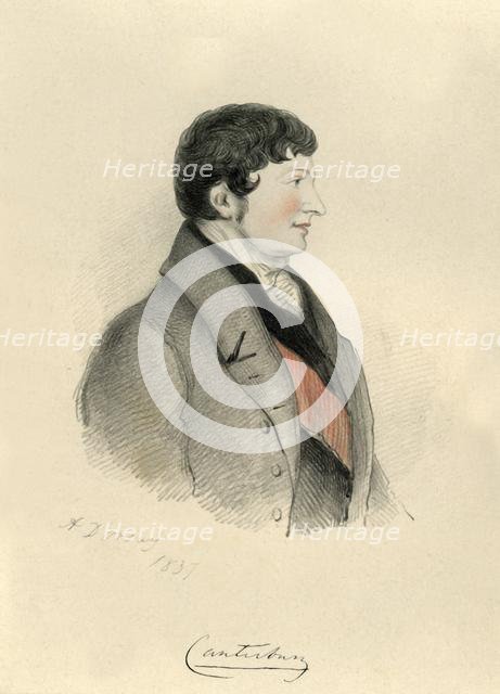Charles Manners Sutton, 1st Viscount Canterbury, 1837. Creator: Alfred d'Orsay.
