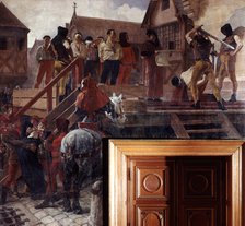 Execution of Jean Desmartes, 1383 (19th/early 20th century). Artist: Jean-Paul Laurens