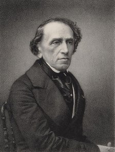 Portrait of the composer Giacomo Meyerbeer (1791-1864), 1865. Creator: Petit, Pierre Lanith (1831-1909).