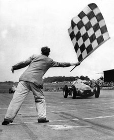 Alfa Romeo 158, Nino Farina winning International Trophy race at Silverstone in 1950. Creator: Unknown.