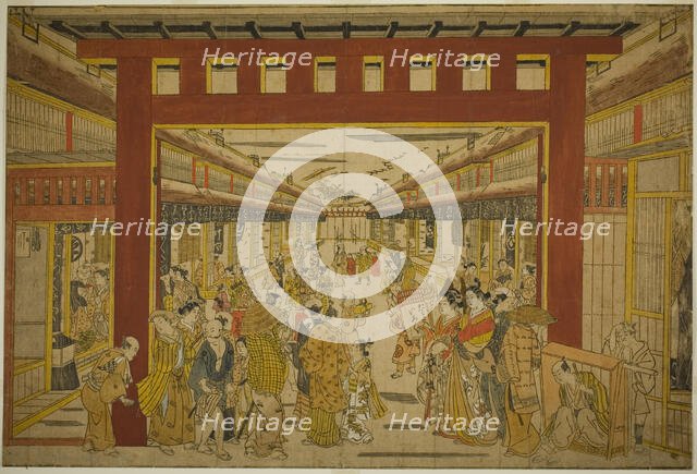 Nakanocho in the Yoshiwara, n.d. Creator: Okumura Masanobu.