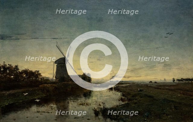 Dawn. View near Amsterdam, 1878. Creator: Gabriël, Paul Joseph Constantin (1828-1903).