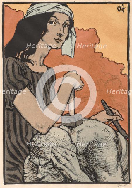 Sculptress, 1897. Creator: Eugène Grasset (French, 1841-1917).