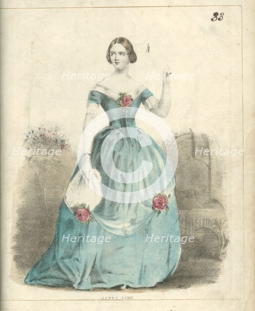 Portrait of the Soprano Jenny Lind (1820-1887), 1840-1842.