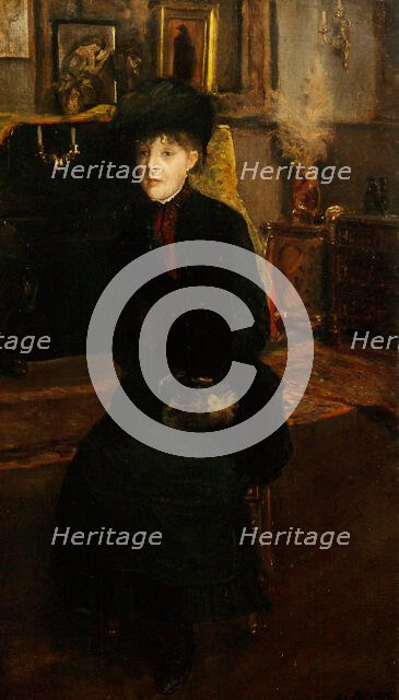 Portrait of Mary Cassatt (1844-1926), 1885. Creator: Blanche, Jacques-Émile (1861-1942).