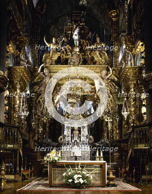 Main Chapel, Cathedral of Santiago, Santiago de Compostela, Galicia, Spain, 2008.  Creator: LTL.