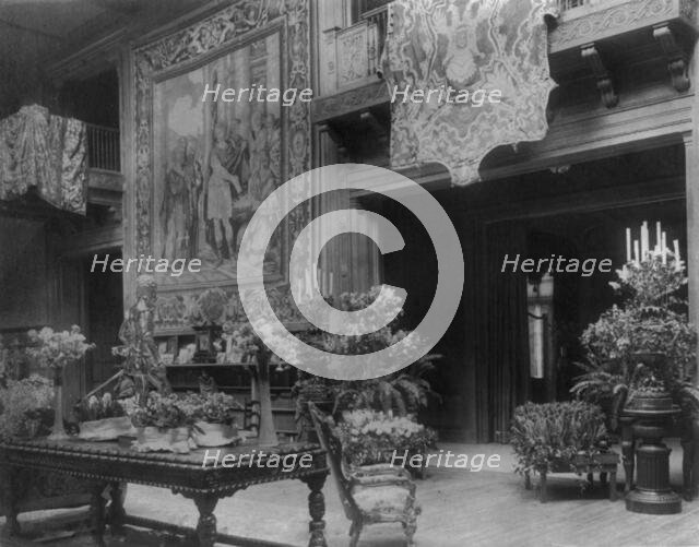 Interior of John R. McLean House, 1500 I St., N.W., Washington, D.C., c1907. Creator: Frances Benjamin Johnston.