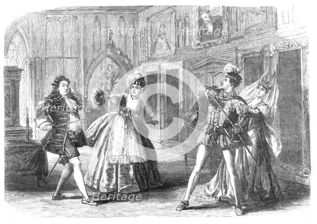 Scene from "Ages Ago," at the Gallery of Illustration, 1870. Creator: Unknown.