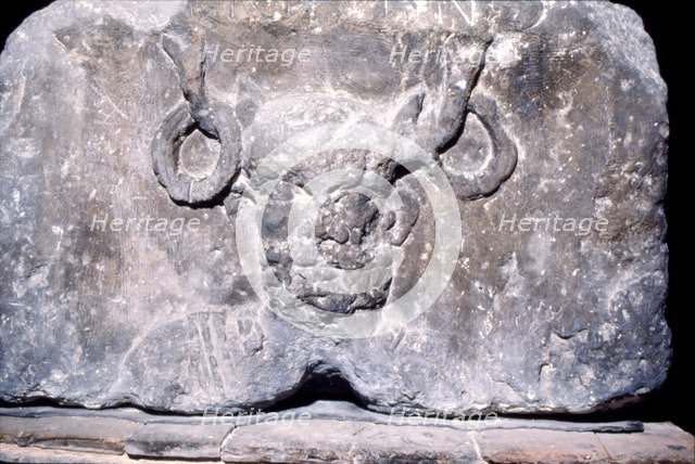 Cernunnos, the Celtic Horned God from the Pillar of the Boatmen of Paris, AD14-37. Artist: Unknown.