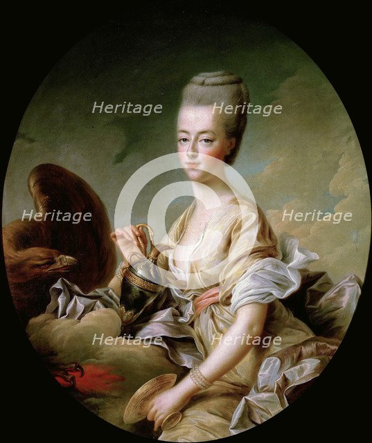Portrait of Queen Marie Antoinette (1755-1793) als Hebe, 1773.